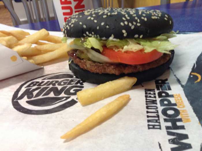 Datos nutricionales de de Burger King